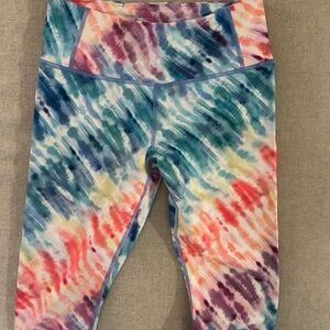 Colorful Tie-Dye 7/8 Leggings